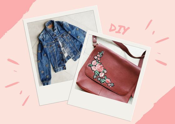 DIY : HOW TO CUSTOMIZE YOUR DENIM JACKET AND HANDBAG