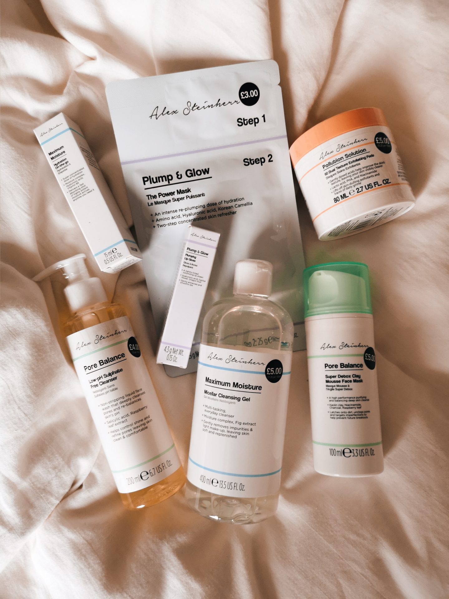 ALEX STEINHERR X PRIMARK SKINCARE REVIEW